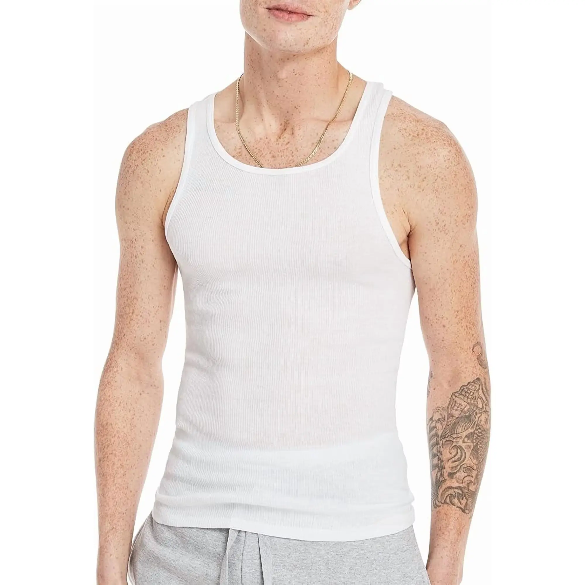 Hanes Men's Lightweight Cotton Moisture-Wicking Plain Tank Tops (Menswear Tops) - Multi Pack, Medium, Cool Comfort, Tagless Design, Durable Construction, Reinforced Hem