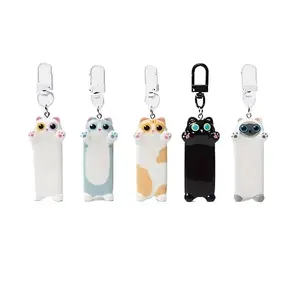 Adorable Cartoon Hug Cat Keychain Pendant Delicate Compact Jewelry Sweet Backpack Ornament with Versatile Design