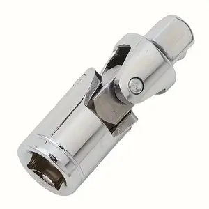 Universal Joint Socket Wrench Set, High-Quality 360° Rotating Universal Joint, Quick Wrench, Polished Universal Joint, Includes Adapters