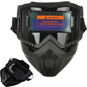 Auto-Darkening Welding Helmet, True Color Large View Welding Mask with Adjustable Headgear, 0.1ms Quick Shade, UV IR Protection & Breathable Vent, Suitable for TIG MIG ARC Welding and Grinding