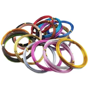 100m Random Color 20 Rolls Aluminum Wire, DIY Craft Material, Bonsai Shaping, Lucky Tree Weaving, Eco-Friendly, Antioxidant, Model 1060
