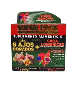 6 AJOS DORADOS + SACALOMBRICES 150 cápsulas Supplement Dietary Vitamin