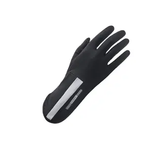 Ice silk sunscreen gloves, women's medium and long non-slip, light and breathable summer thin outdoor driving and cycling gloves