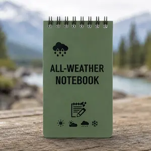 Outdoor Waterproof Notebook All Weather Pocket Notebook Portable Coil Journal Cute Compact Notepad for Hiking Camping Travel