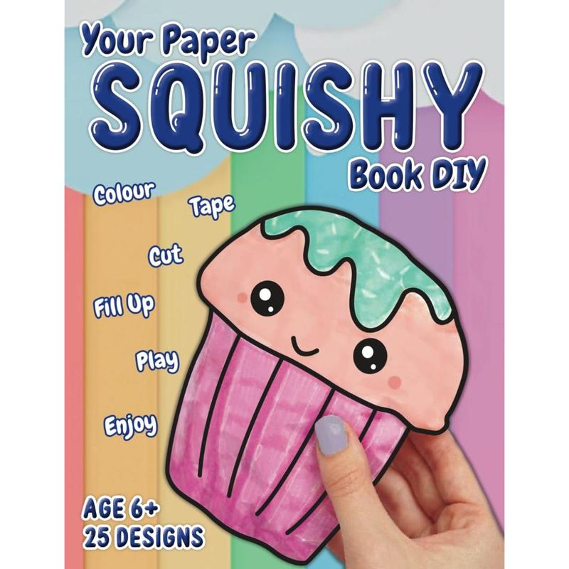 My Paper Squishy Book: DIY coloring and craft book. Create cute squishies | Paoer Squishy | Art and Craft | Paper Squisy Twmplate | Color Cut Tape Fill Paperback – April 2, 2025