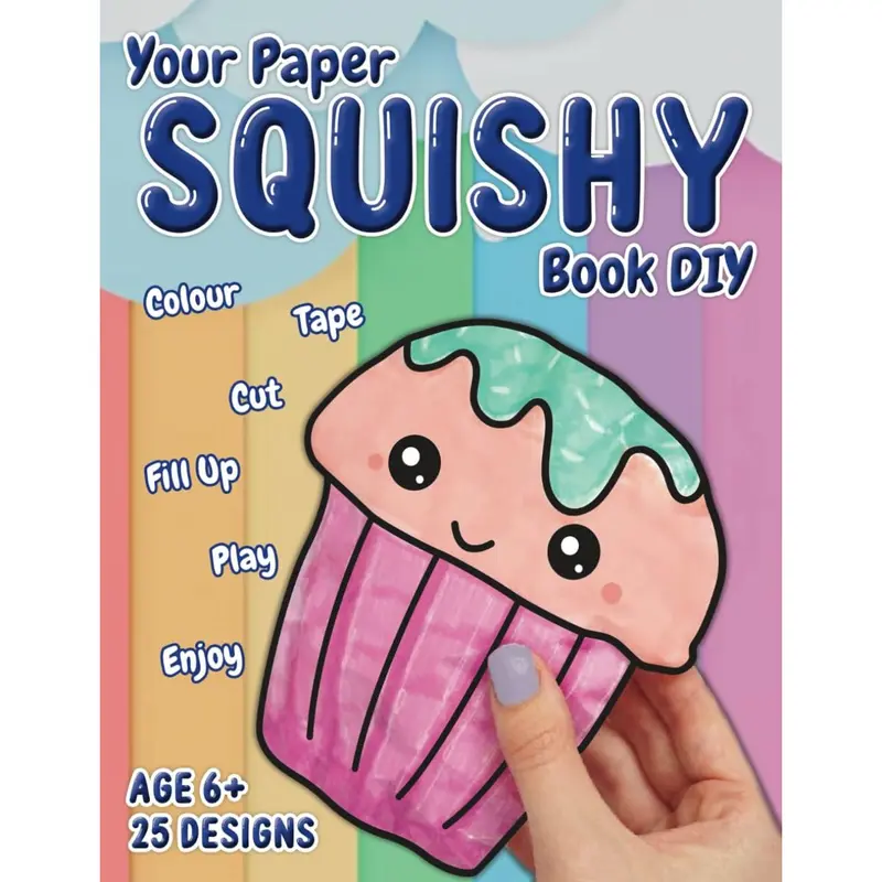 My Paper Squishy Book: DIY coloring and craft book. Create cute squishies | Paoer Squishy | Art and Craft | Paper Squisy Twmplate | Color Cut Tape Fill Paperback – April 2, 2025