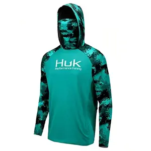 Men's outdoor ocean fishing sunscreen suit, UV resistant, quick drying, breathable ice silk style, wild fishing, versatile for outdoor travel pro shirt