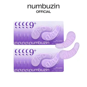 [numbuzin Official] No.9 NAD+ Eye Patches | NAD+ Collagen Under Eye Patches | Dark Circles, Cooling, Puffy Eyes, Eyebags, Wrinkles | Peptides, Caffeine, Niacinamide | Self Care, Gift | 5 Pairs, 10 Patches