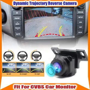 Car Rearview Camera with Dynamic Trajectory Ccd Sensor Upgrade, Enhanced Tracking Scale, High-Definition Night Vision, Easy Installation, Rear Camera Monitor