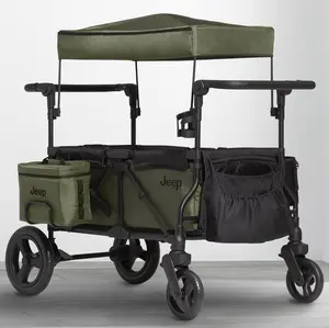 Jeep Wrangler Deluxe Stroller Wagon with Cooler Bag