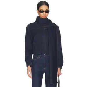 SELMACILEK Frosted Denim Jacket in Dark Indigo