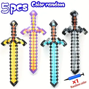 4pcs PVC cartoon inflatable sword gift props, beach props, Christmas gifts, children's gifts