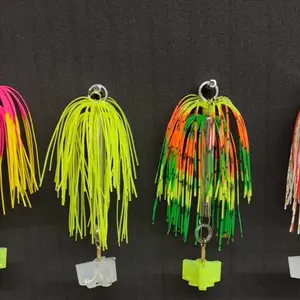 Lead Filled Top Water Rig with Vibrant Colored Skirts for Enhanced Fishing Performance