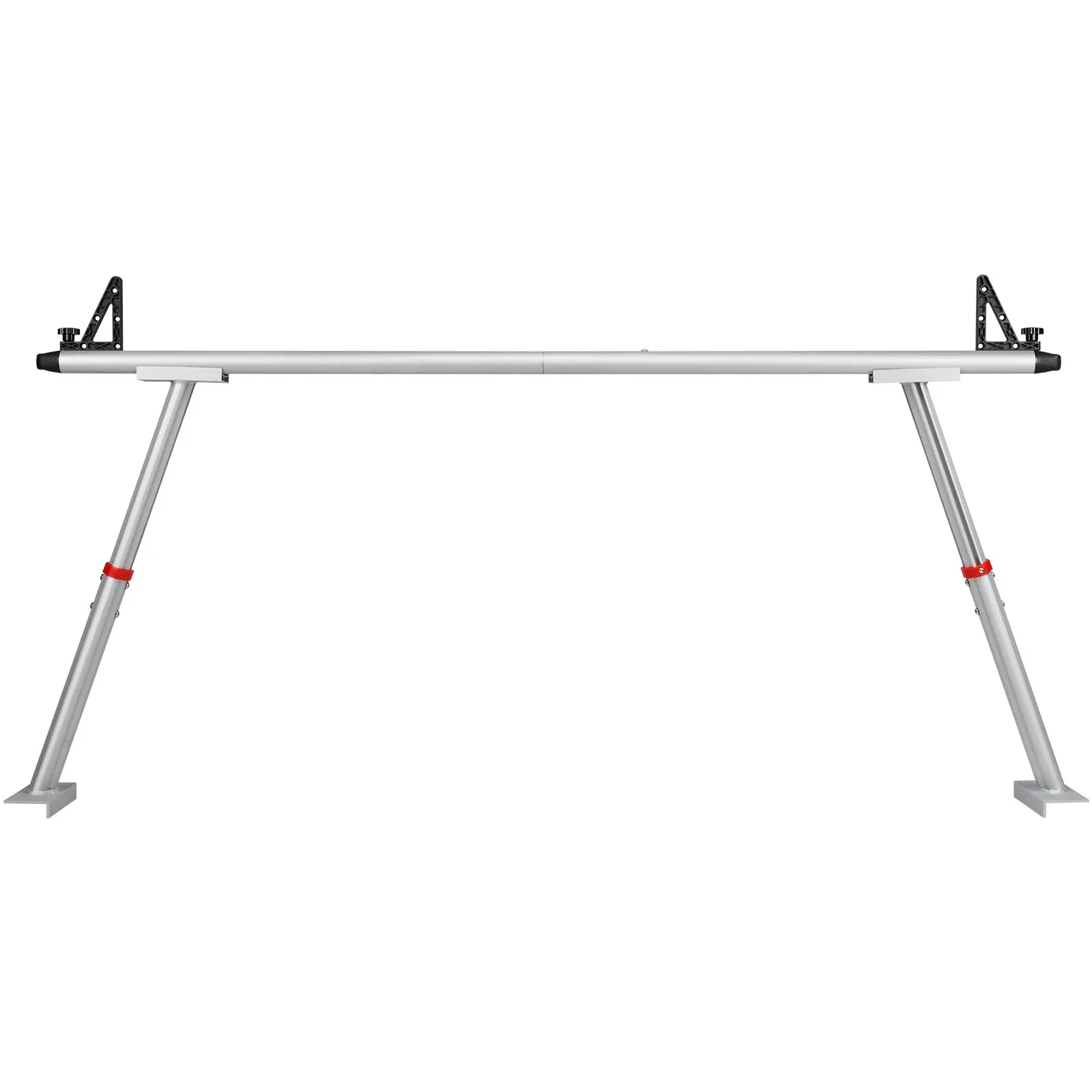【summerfinds】VEVOR Truck Rack, 800 lbs Capacity, 17-29in Adjustable Height, Aluminum Ladder Rack for Truck with 8 Non-Drilling C-clamps, Heavy Duty Truck Bed Rack Two-Bar Set for Kayak, Surfboard, Lumber, Ladder