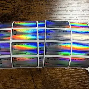 Universal Holographic Vial Labels for 3ml and 5ml Vials - Ideal for Bottles and Organiser