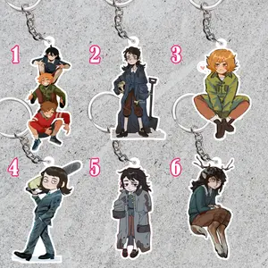 Haunted Hotel inspired keychains set 1: Abaddon/  Esther/ Ben Freeling
