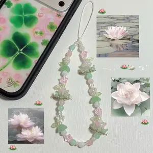 [NEW]  Lotus Flower Phone Strap – Adjustable Phone & Camera Lanyard, Cute Keychain Accessory
