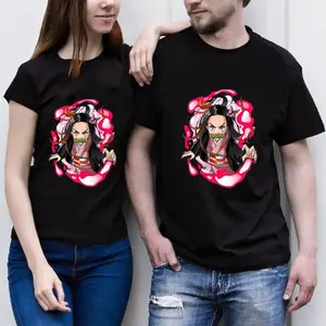 Pure Cotton T-shirt Anime Demon Slayer Printing Short Sleeves,T-shirt Gifts for Men, 2024