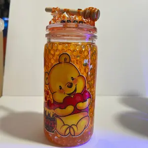 Pooh Bear Honey Acrylic Bubble Tumbler 🍯🐻✨