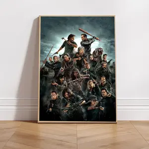 The Walking Dead Poster - Movie Poster Decor Glossy Gifts Room Decoration Wall Ornaments Print