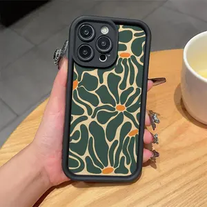 Floral Pattern Flower Phone Case, Anti-drop Protective Decorative Phone Protector Cover, Phone Accessories Compatible with iPhone 6 7 8 X 11 12 13 14 15 Pro Max