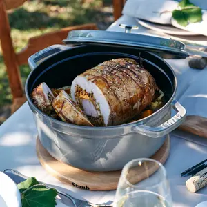 Staub Cast Iron 9-qt Round Cocotte