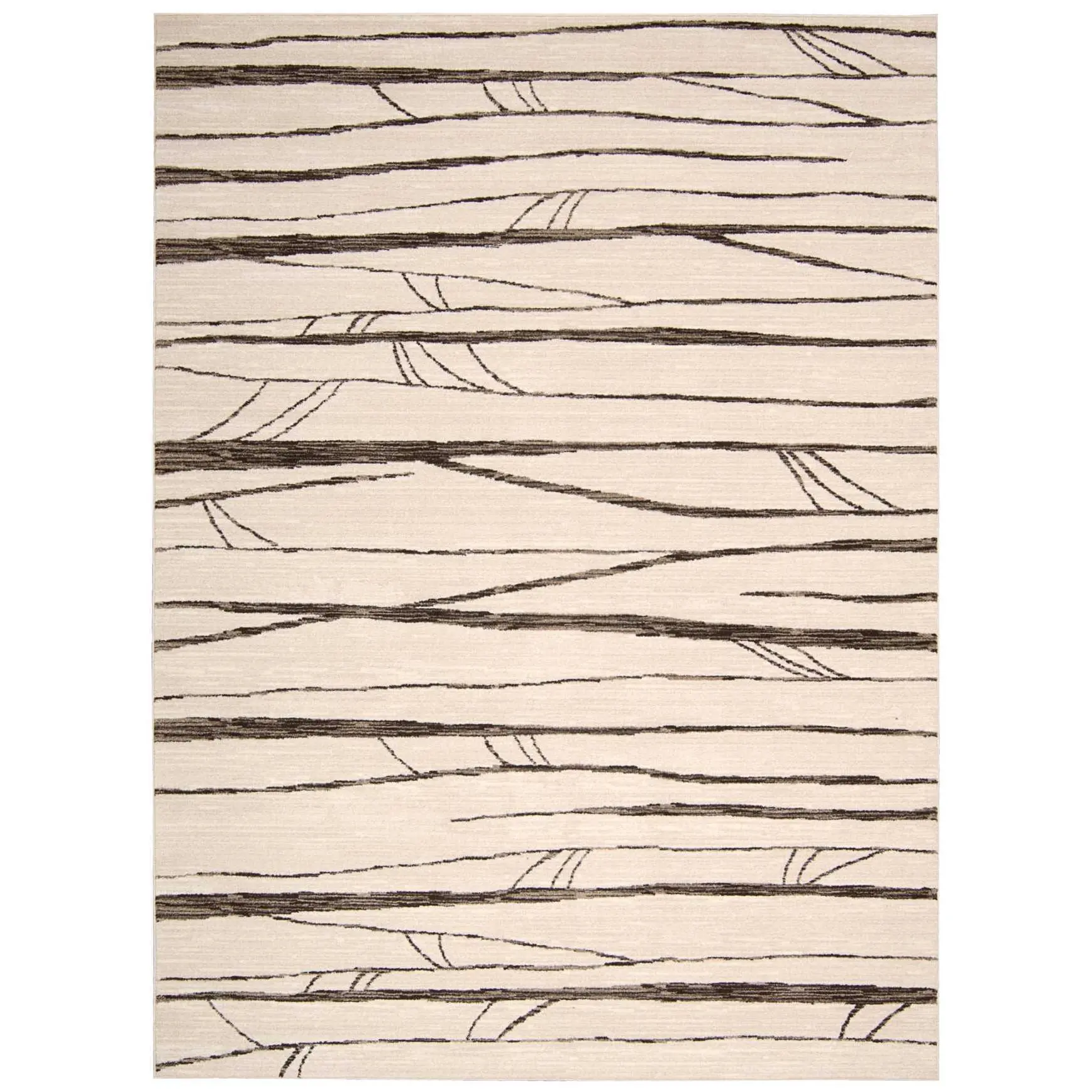 Michael Amini Glistening Nights MA512 Ivory Contemporary Power-loomed Rug