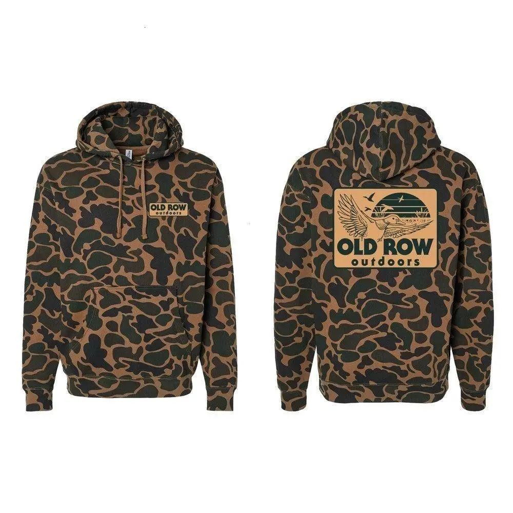 Duck Camouflage Hoodie, Unisex Camo Sweatshirt for Men Women, Outdoor Streetwear Pullover, Casual Hunting Camping Hiking Apparel, Gift Idea