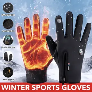 Waterproof Winter Sports Gloves - Warm, Cold/Wind Resistant & Touchscreen-Friendly, Ideal for Cycling & Skiing