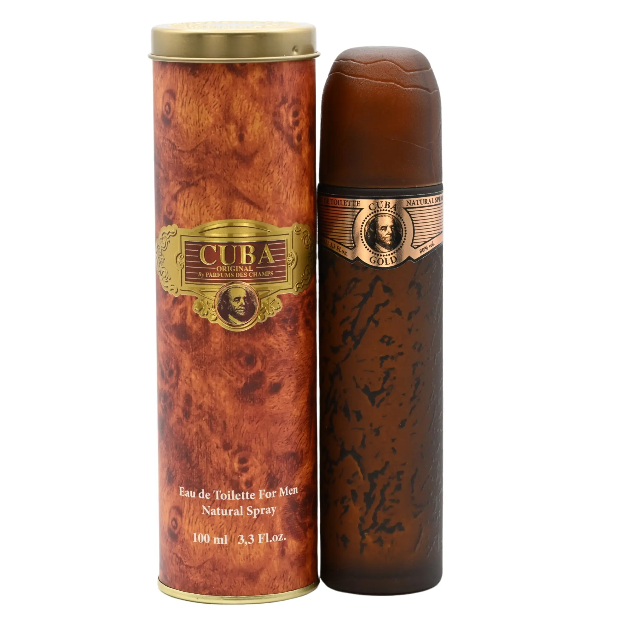 Cuba Gold Eau de Toilette, a Masculine Signature Scent for Men with Woody Citrus Amber Notes, Oriental Fragrance with Bergamot Mix, Mens Gifts