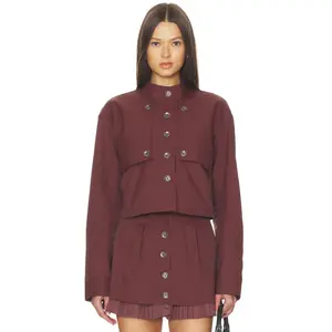 OSIS STUDIO x REVOLVE Ayla Jacket in Burgundy