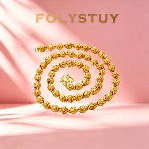 FOLYSTUY(YNY09) Classic Chic Necklace 6.6mm Width 23.62 inches Elegant Design for Sophisticated Style