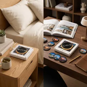 Enjoy a unique music experience with 9 collectible mini records. Each record stores 3 songs, giving you a total of 27 tracks to enjoy. Swap records anytime and refresh your playlist whenever you like.