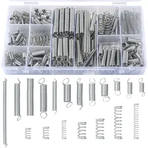 210 Pcs Spring Assortment Kit Compression and Extension Springs Zinc Plated Steel Wire Springs Repair Set for Home Repairs Tool 20 Kinds Sizes