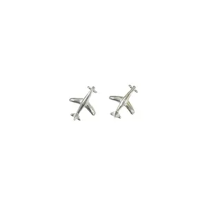 Airplane Sterling Silver Earrings