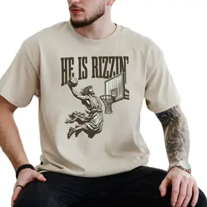 He Is Rizzen Tshirt, Funny Jesus Shirt, Christian Easter Shirt