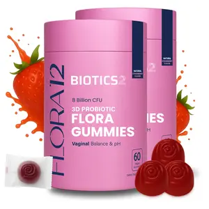 Flora Probiotics for Women pH Balance Gummies with Prebiotics 8x Billion Probiotics 5x Extracts Saw Palmetto, Dong Quai, Motherwort, Wild Kelp & Yam | Women's Odor Control, Flora & Yeast Support Vegan Sugar-Free Gluten-Free, 120 Ct