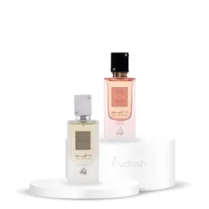 Lattafa No Cap Multi-Pack Unisex Eau De Parfum Set (Ana White, Ana Coral) - 100ml Musky-Powdery-Vanilla Daily Use Everyday Use Fragrance