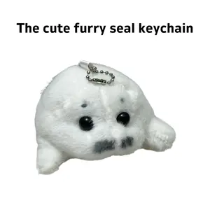 Cute Seal Plush Keychain, Soft Toy Hanging Decoration, Backpack Charm, Car Ornament, Perfect Gift for Friends, Birthday Present, Animal Lovers