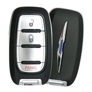 Replacement Smart Key Fob Shell with Car Key Holder for 2017-2021 Chrysler Pacifica, Chrysler Voyager, 3B Fob, FCC# M3N-97395900