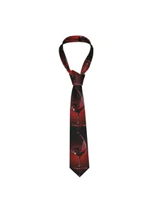 1 piece Classy Magical 2026 red wine Casual Elegant Tie for Men Soft Comfortable Polyester Woven Accessory Ideal for Weddings Parties Casual Wear Design