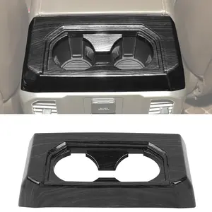 For 2015+ Ford F150 Armrest Box Rear Cup Holder Panel Trim Cover
