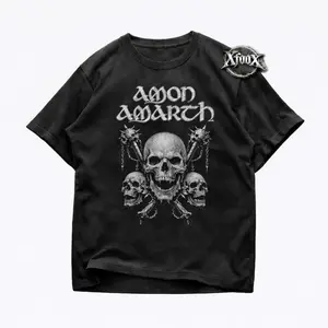 Amon Amarth Viking Skull T-Shirt – Unisex Metal Band Merch