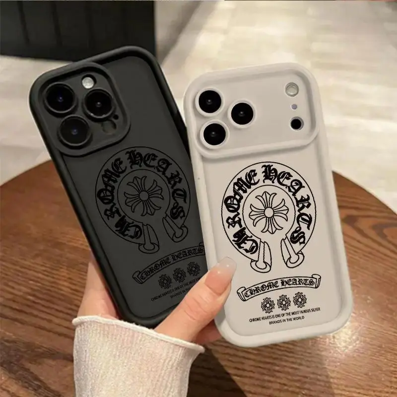 Retro Horseshoe Pattern TPU Casing - Stylish Heavy-Duty Shockproof Full-Cover Protector for iPhone 17,16,15,14,13,12,11 Pro Max, Fits iOS Cellphone, Camera-Safe Phone Accessory