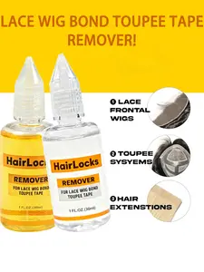 2-Pack Wig Glue Remover Set, 1 -Transparent + 1 Clear, 30ML Each, Gentle Non-Irritating, Easy Removal, All Seasons