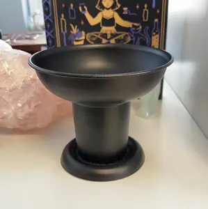 Black Metal Pillar Candle Holder