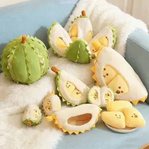Detachable Durian Plush Keychain – Cute Realistic Fruit Doll, Soft Stress Relief Squeeze Toy, Funny Bag Charm Pendant, Perfect for Backpack, Car Decor, Desk Gift, or Collectible, Bag Charm Keychains, Cute Plush Keychains,summerwins