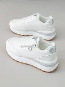 Women's Casual Sports Shoes, Skateboarding Sneakers, Road Running Shoes, Thick Sole Height Increase, Breathable Mesh, Thick Soled Sneakers, Athletic Sneakers, Lace up sneakers, Height Increasing Sneakers, Height Boost Sneakers