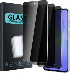 3 Pack  Screen Protector for  Galaxy A36, Anti Spy Tempered Glass 9H Hardness, Black Protector Anti Spy, Bubble Free, Anti-Scratch