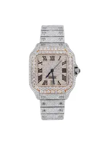 Moissanite Diamonds Unisex SwissMovement Waterproof Mechanical...